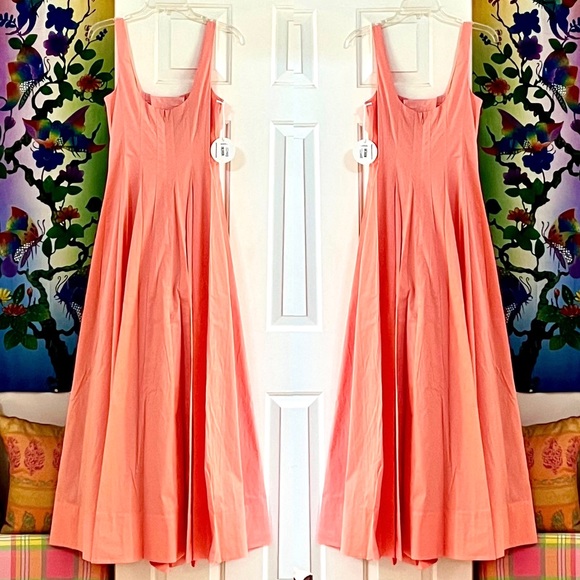 NWT Staud Wells Maxi Dress Grapefruit - Picture 9 of 16